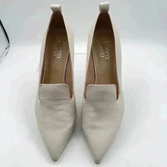 Franco Sarto Womens Cammera Wedges Pump Pointed Toe Leather upper 10 M - Picture 2 of 14